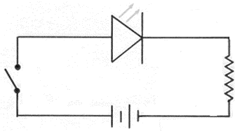 Схема типичной цепи с сигнальной лампочкой