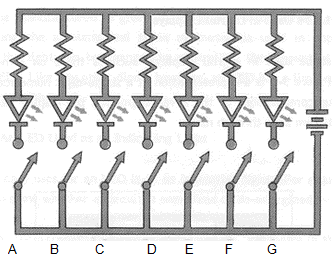 Схема внешней цепи управления для цифрового дисплея калькулятора