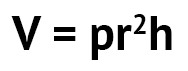 Формула расчета объема емкости